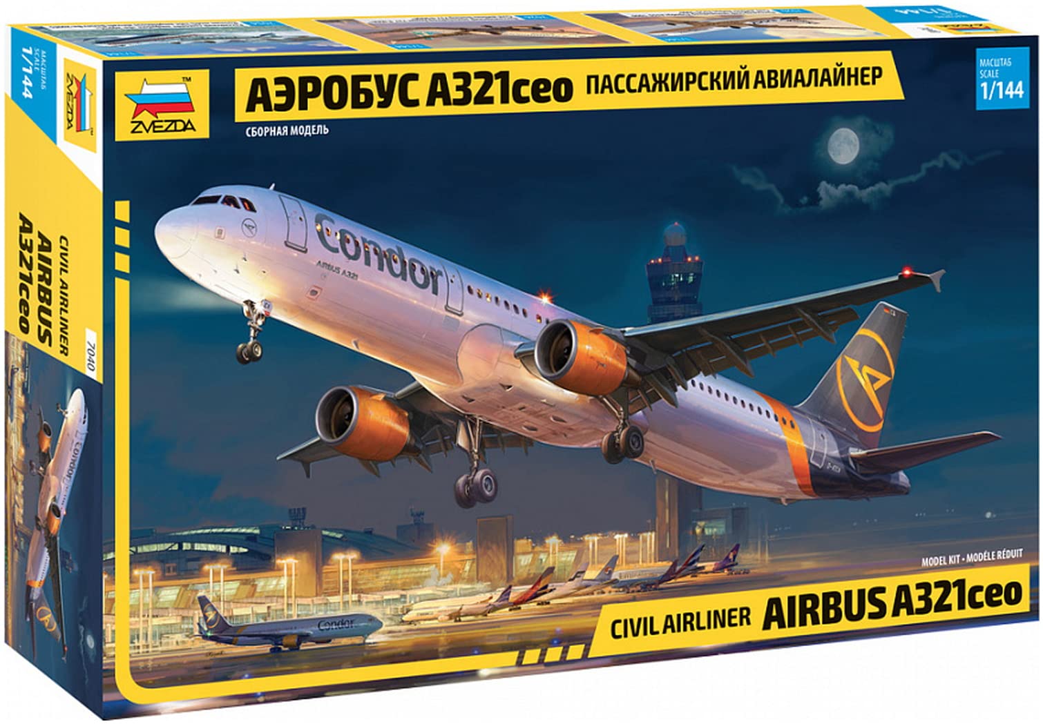 Zvezda - 1/144 Airbus A 321 Ceo (12/21) * - ZVE7040