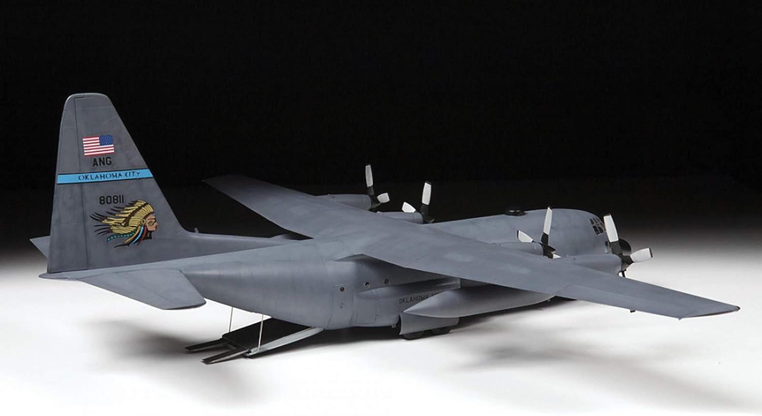 Zvezda 530007321 1:72 C-130 H Hercules Model Kit, Plastic Kit, Assembly Kit, Detailed Replica 7321 Multi-Coloured