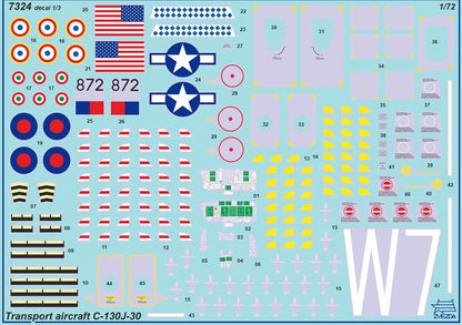 Zvezda C130-J30 Heavy Transport Plane 1:72 Model Kit