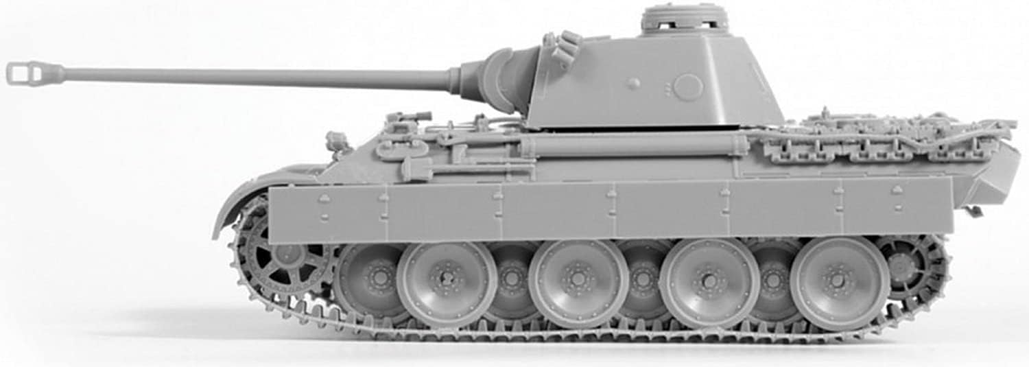 Zvezda 500785010-1:72 WWII German Armoured Combat Vehicle V Panther AUSF. D, Grey