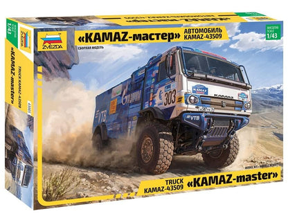 Zvezda Kamaz Rallye Truck, Escala 1/43, Kit de Modelo de plástico 43005, Multicolor (ZS43005