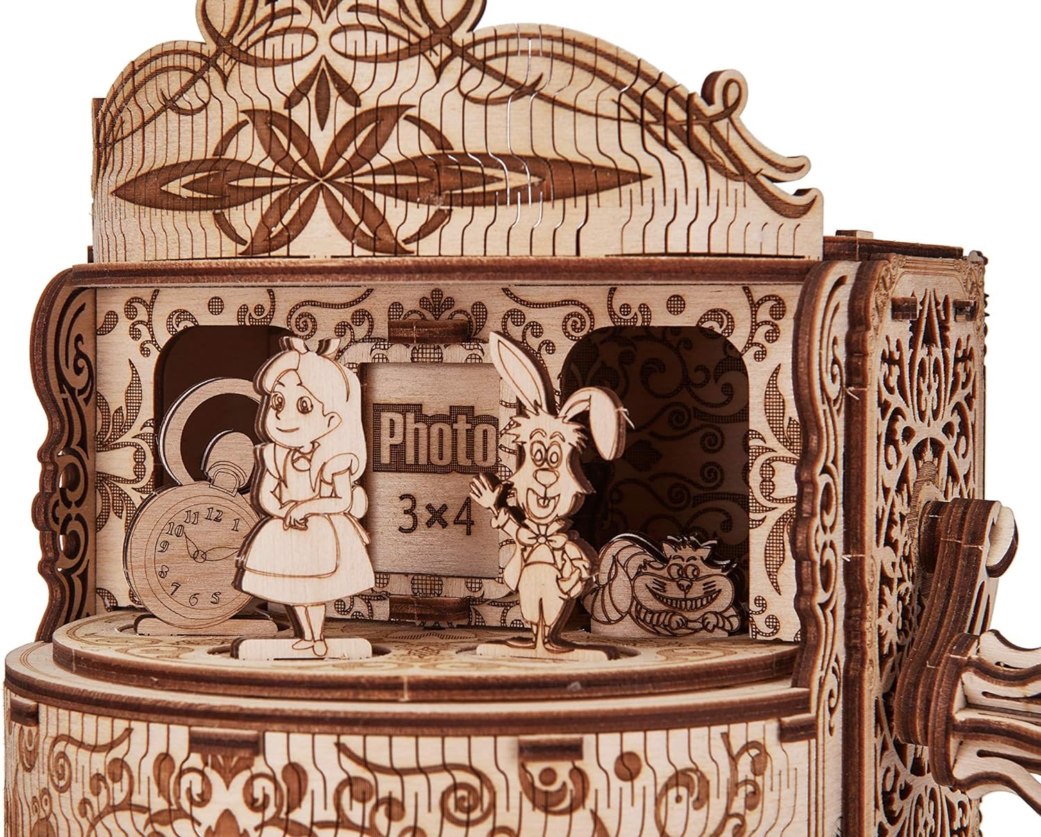 Wood Trick - Grand Piano - Puzzle 3D en Bois - Casse Tete Adulte - Maquettes à Construire - Casse-tête découpée au Laser - 36 pièces (Théâtre de fées