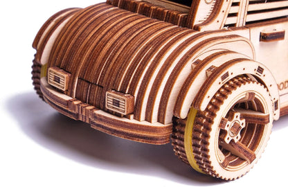 Wood Trick Apocalyptic Car 3D Wooden Puzzles for Adults and Kids to Build - Rides up to 26 feet - Wooden Model Car Kits to Build for Adults