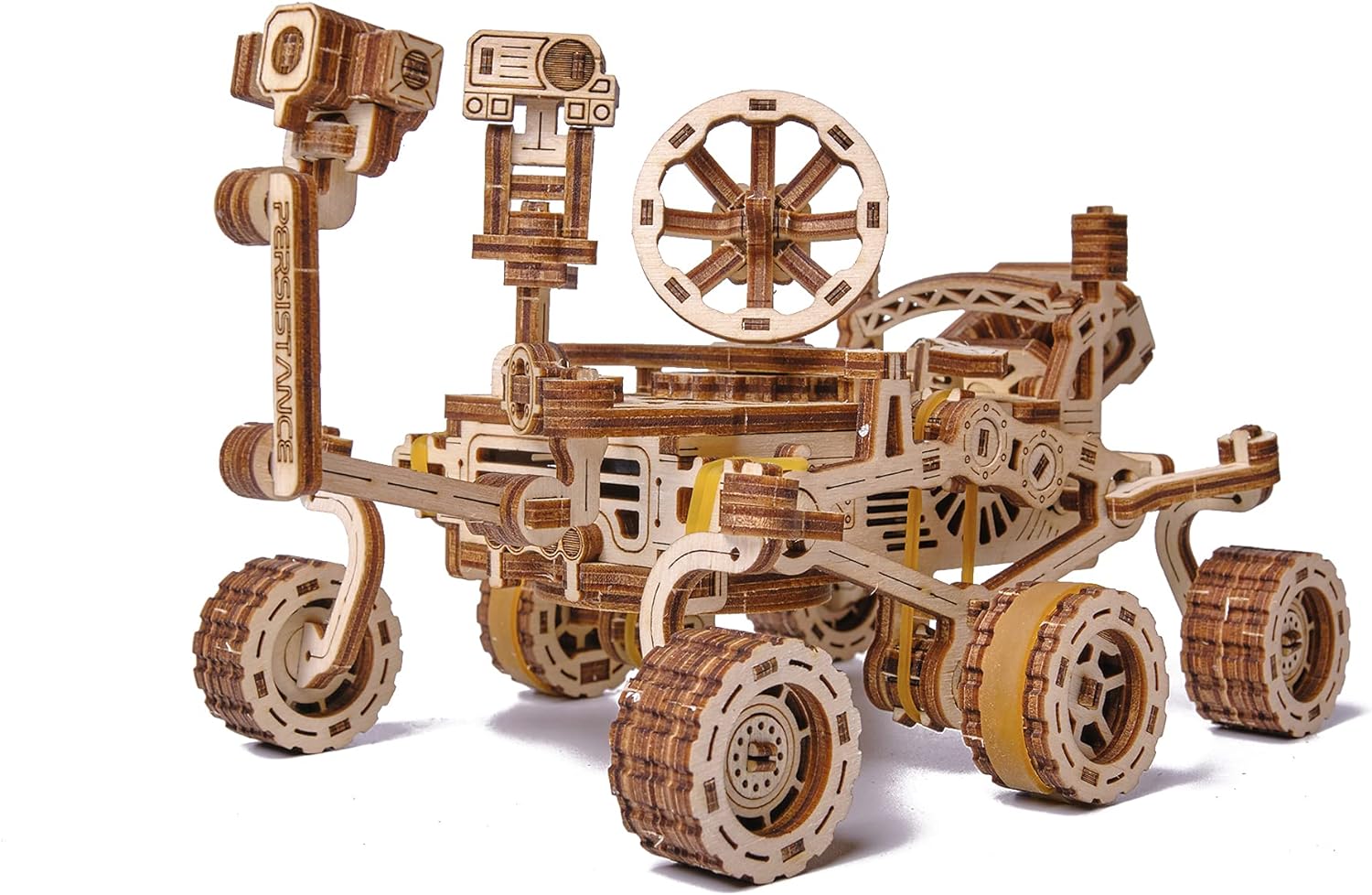 Wood Trick Mars Rover Mechanical 3D Wooden Puzzles for Adults and Kids to Build - Rides up to 13 ft - 7.9x4.7 in - Model Kits for Adults - DIY Wooden Models for Adults to Build