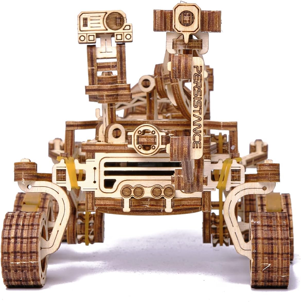 Wood Trick Mars Rover Mechanical 3D Wooden Puzzles for Adults and Kids to Build - Rides up to 13 ft - 7.9x4.7 in - Model Kits for Adults - DIY Wooden Models for Adults to Build