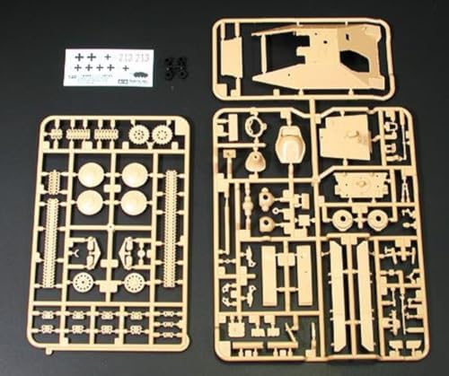 Tamiya 32511-000 32511 1:48 WWII Hunting Tank 38t Hetzer Mit.Pro. -Faithful Replica, Making, Plastic, Crafts, Hobby, Model kit, Assembly, unpainted, Unvarnished