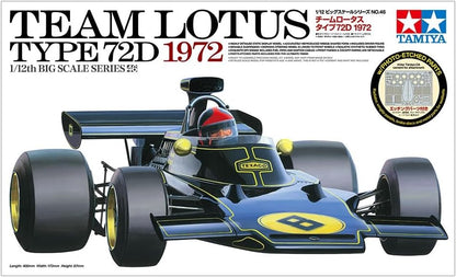 Tamiya 12046 Team Lotus Type 72D 1972 1:12 Model Kit