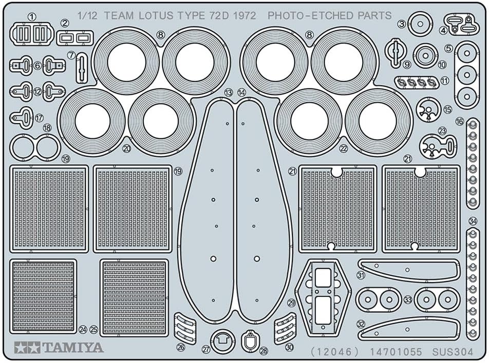 Tamiya 12046 Team Lotus Type 72D 1972 1:12 Model Kit