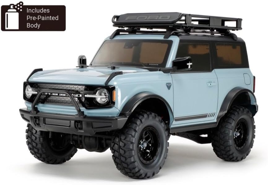 Tamiya 1:10 RC Bronco 2021 lackiert (CC-02) 1:10 RC Modellauto Elektro Geländewagen Allradantrieb