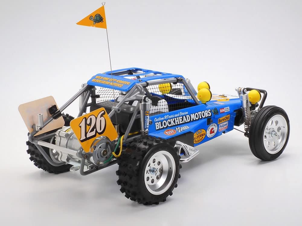 TAMIYA 58695 1:10 Wild One OR Blockhead Motor-Remote Controlled Car, RC Vehicle, Model Building, Hobby Crafts