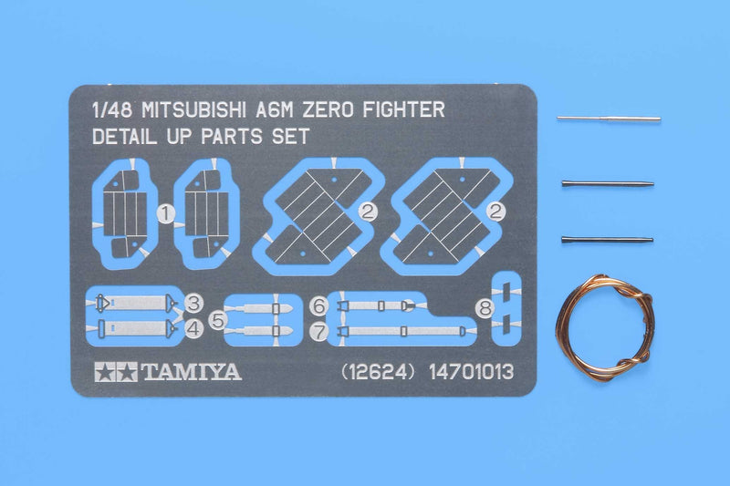Mitsubishi A6M Zero Fighter Photo-Etched Detail Set 1/48 Tamiya (Japan Import