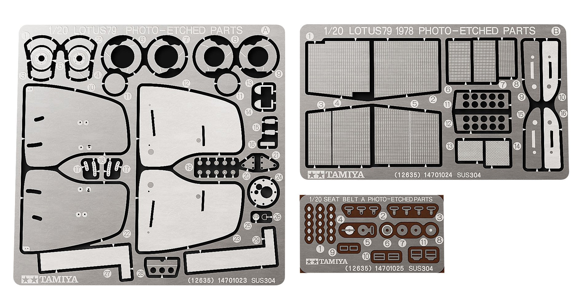 Modellino 1978 Lotus Type 79 Photo Etch Parts Scala 1:20, TAM20060 (Importato da Giappone