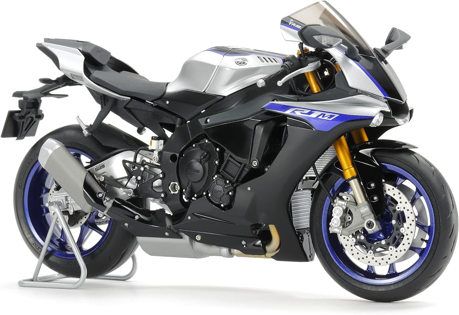 Tamiya TAM14133 300014133 Yamaha 14133 YZF-R1M Building 1:12 Scale High Fit Plastic Kit Model Motorcycle Assembly Unpainted, Unvarnished