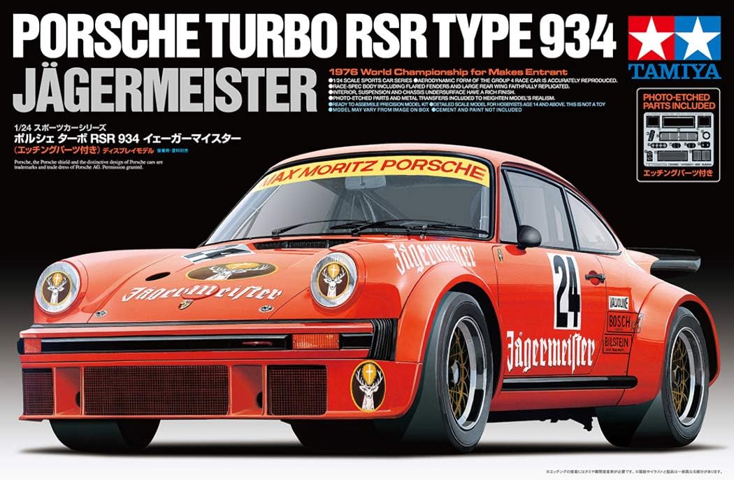 TAMIYA 300024328-1:24 Porsche 934 Jägermeister