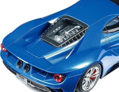 Tamiya-24346 Ford vehículo Tamiya GT 24346-1:24-Kit de construcción de plástico para Montar, réplica Detallada, Color Plateado, Mittel (TAM24346