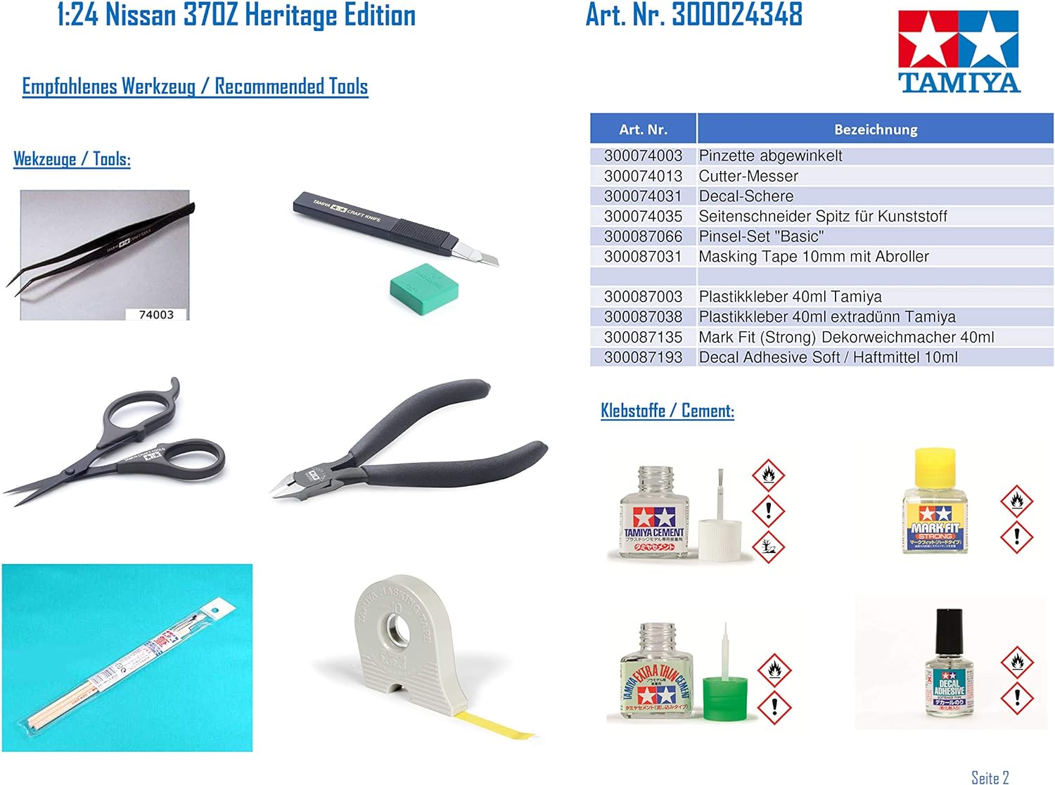 TAMIYA 24348 Nissan Fairlady Z Heritage Edition 1/24 Scale kit
