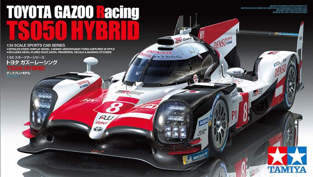 Tamiya 24349-1:24 Toyota G.R. TS050 Hybrid LM, Model Building, Plastic Building Kit, Hobby, Crafts, Gluing, Model Building Kit, Model, Assembly