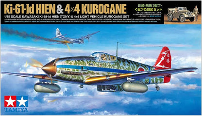 TAMIYA 25203 1:48 JPN Ki-61-Id Hien & Kurogane Model Kit, Plastic Kit, Assembly Kit, Detailed Replica