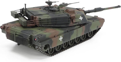 TAMIYA 25216 1:35 US M1A1 Abrams Ukraine Model, Plastic, Assembly, Detailed Replica, Tank Kit, Geformte Farbe