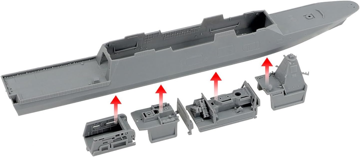 TAMIYA 31037 1:700 JMSDF FFM-1 Mogami Multi-Purpose Frega Model Building Plastic Kit Craft Hobby Gluing Plastic Kit Multicoloured Ship Model