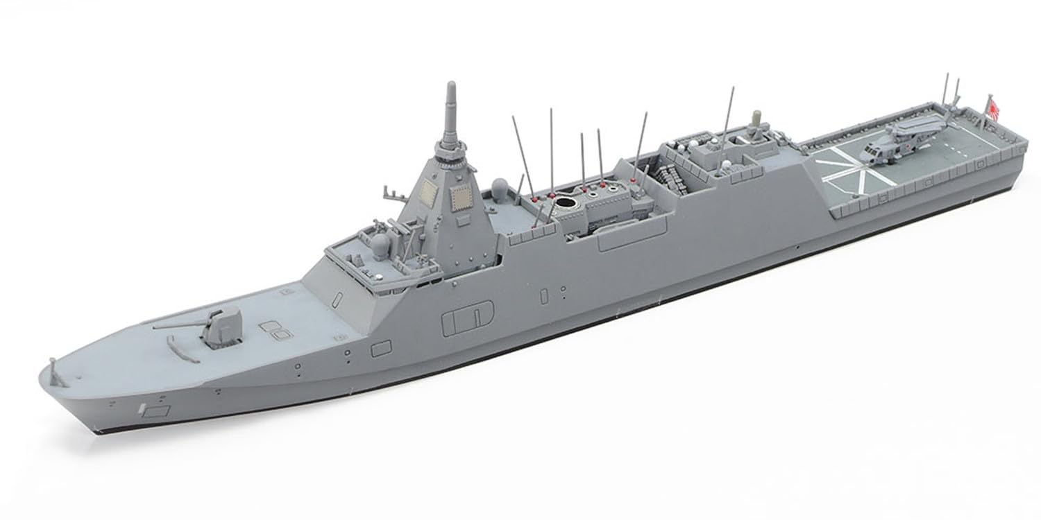 TAMIYA 31037 1:700 JMSDF FFM-1 Mogami Multi-Purpose Frega Model Building Plastic Kit Craft Hobby Gluing Plastic Kit Multicoloured Ship Model