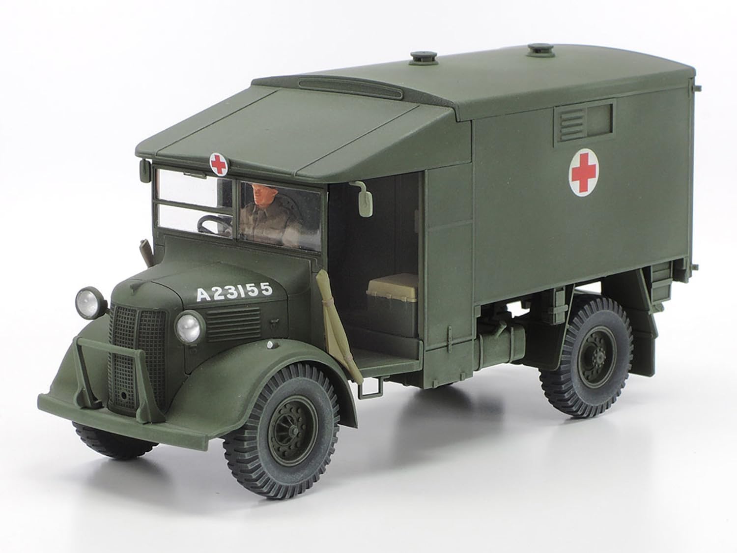 TAMIYA 32605 1:48 Brit. 2 tons. 4 x 2 Ambulance, Plastic, Military kit, Standing Model Building
