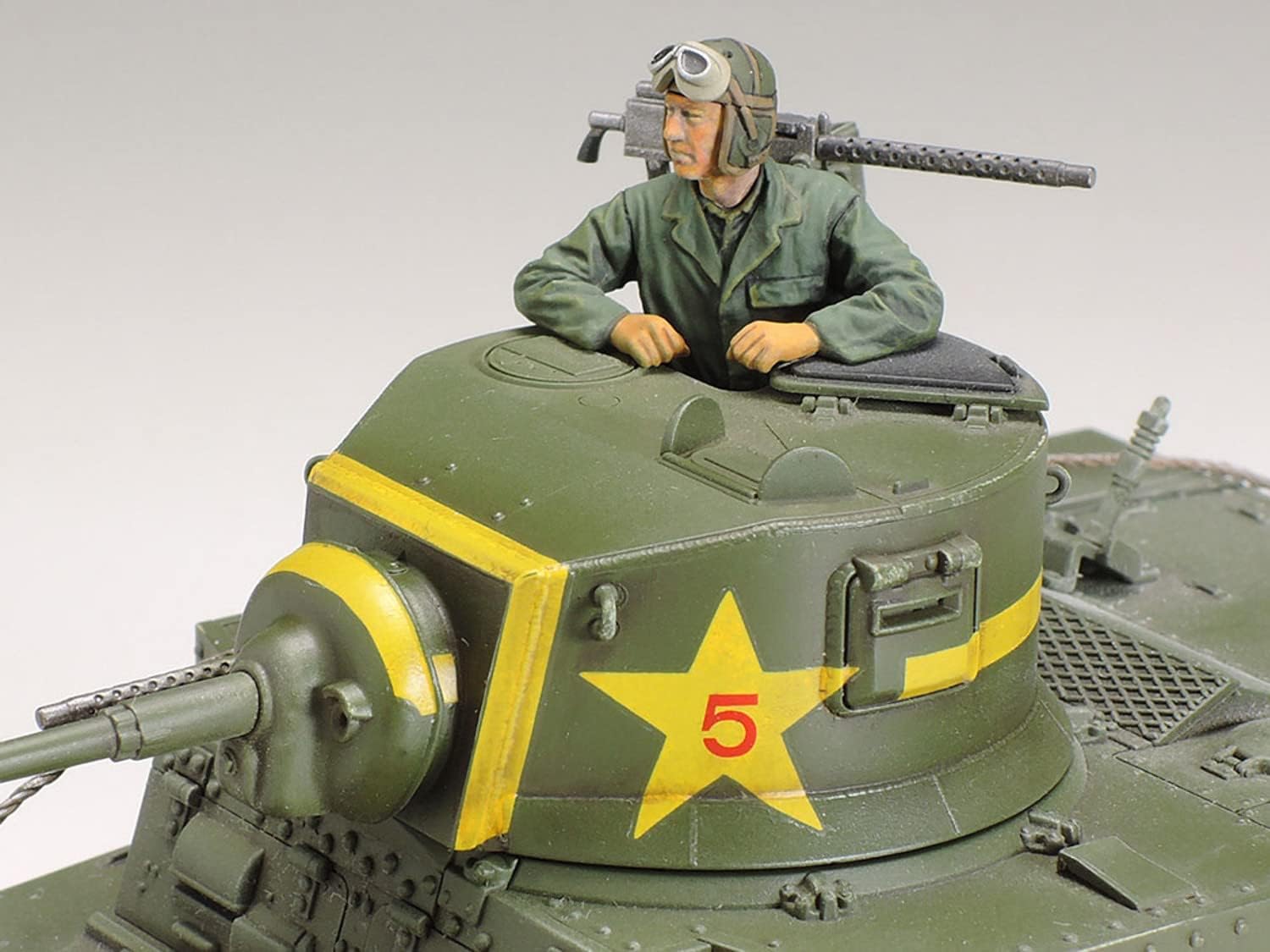 TAMIYA 35360 35360-1:35 US M3 Stuart Late Production, Model Making, Plastic Construction Kit, Unvarnished