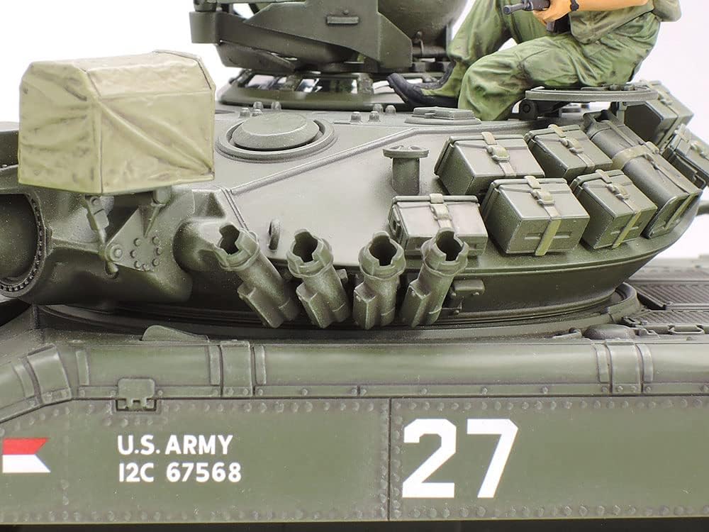 Tamiya TAM35365 Militär 35365-1:35 US M551 Sheridan Vietnam, Model Building, Plastic Construction kit, Unvarnished