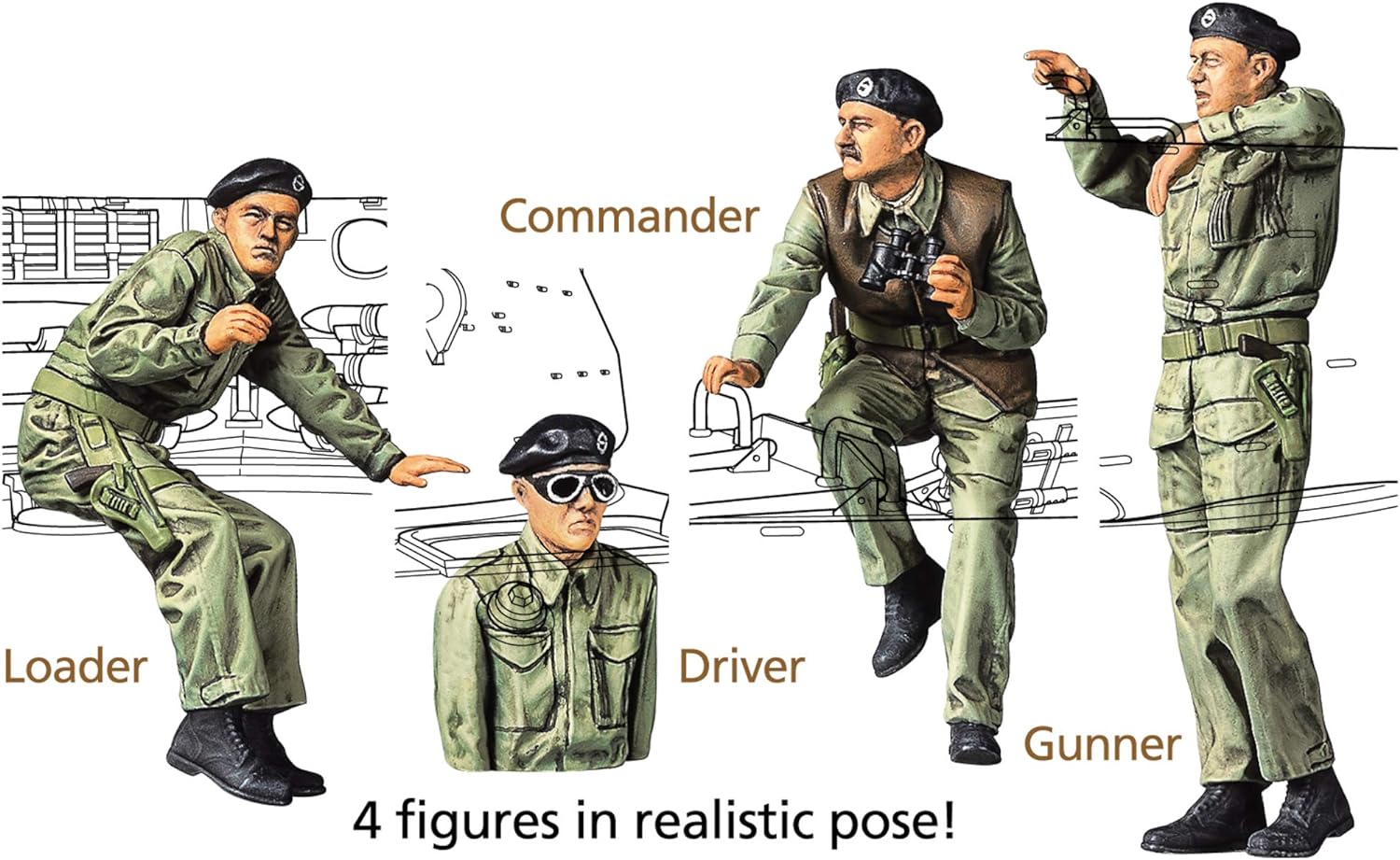 TAMIYA TAM35366 35366 1:35 British M10 IIC Achilles, Model Building, Plastic Kit, Unvarnished