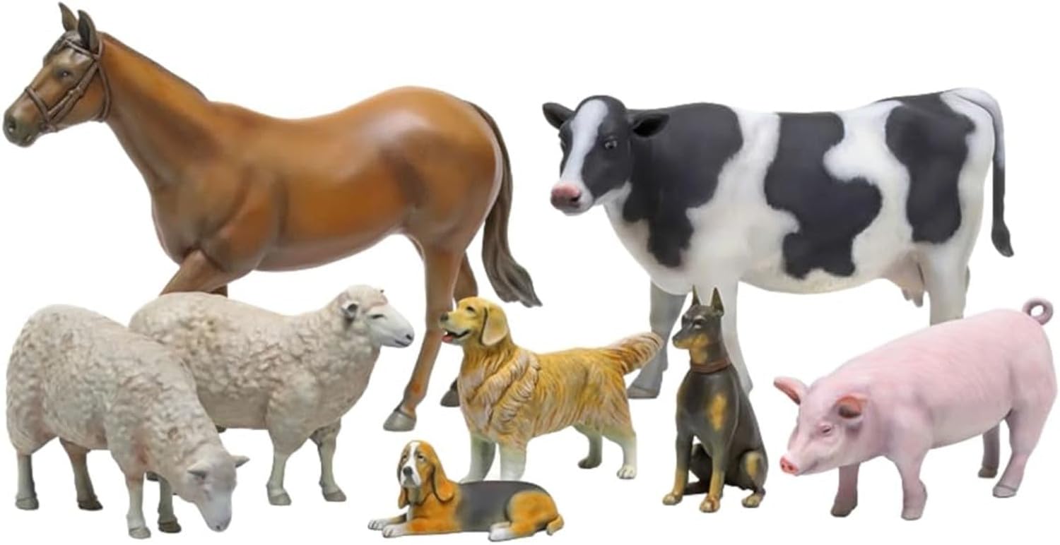 TAMIYA 35385 1:35 Diorama Set Pets Set 2 (8) - Model Building, Plastic Kit, Crafts, Hobby, Gluing, Plastic Kit, Unpainted