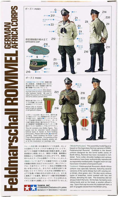 TAMIYA 300036305 – 1:16 WWII Figure Field Marching Rommel Africa