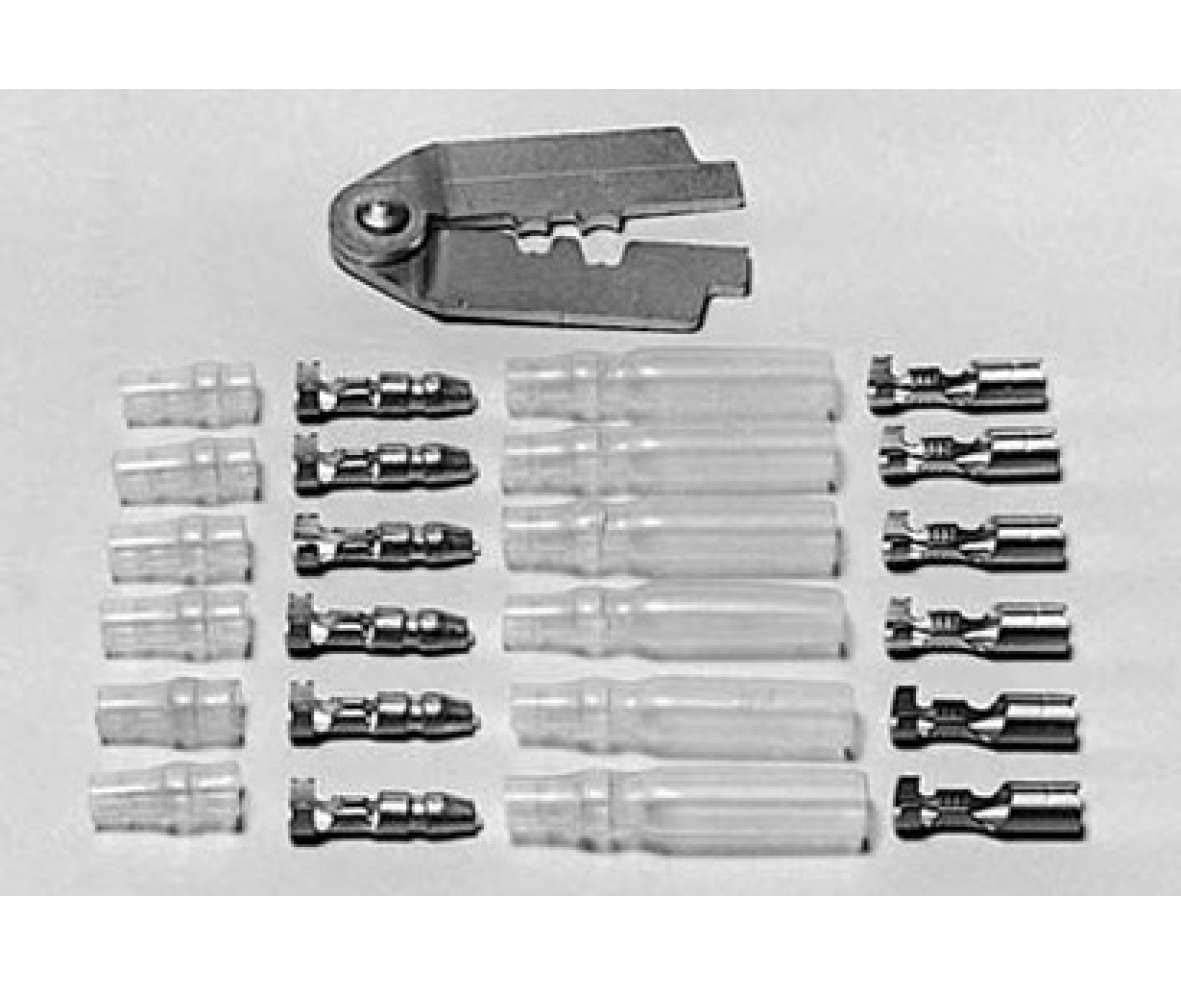 Tamiya 300050245 Motor and Regulator Round Connector Set, 10, 1 Pin
