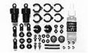TAMIYA 300050746 50746 1:10 Oil Pressure Shock Absorber Black with Springs Silver Pack of 2
