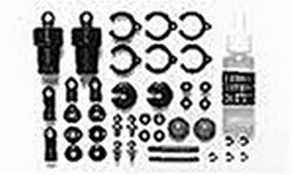 TAMIYA 300050746 50746 1:10 Oil Pressure Shock Absorber Black with Springs Silver Pack of 2