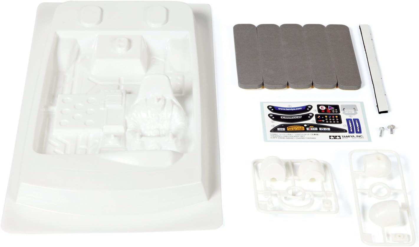 Tamiya 300054298 1: 10 Touring Car Cockpit Set LHD