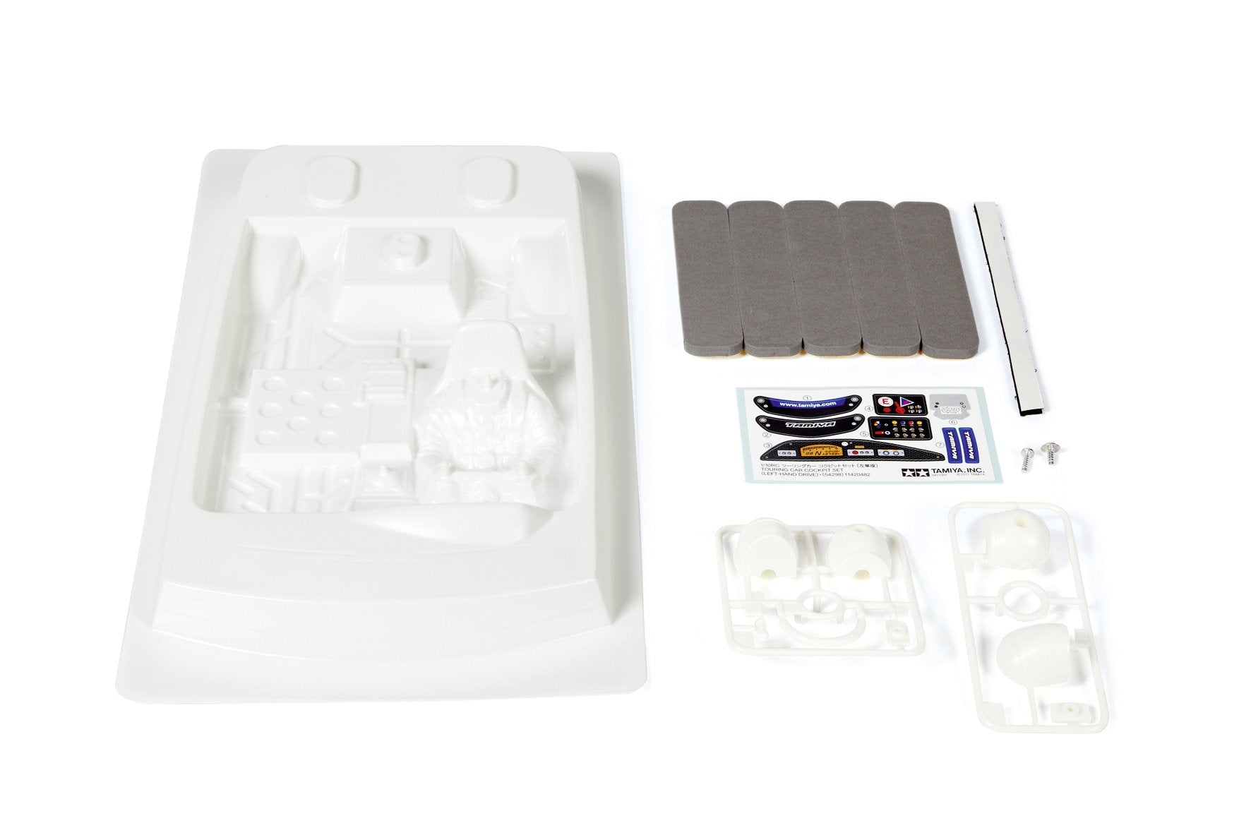Tamiya 300054298 1: 10 Touring Car Cockpit Set LHD