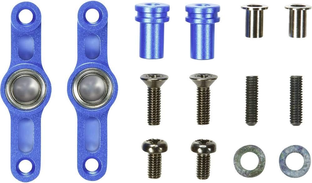 TAMIYA 300054574 - TT-02 Aluminium Steering Lever Set, Anodised Blue