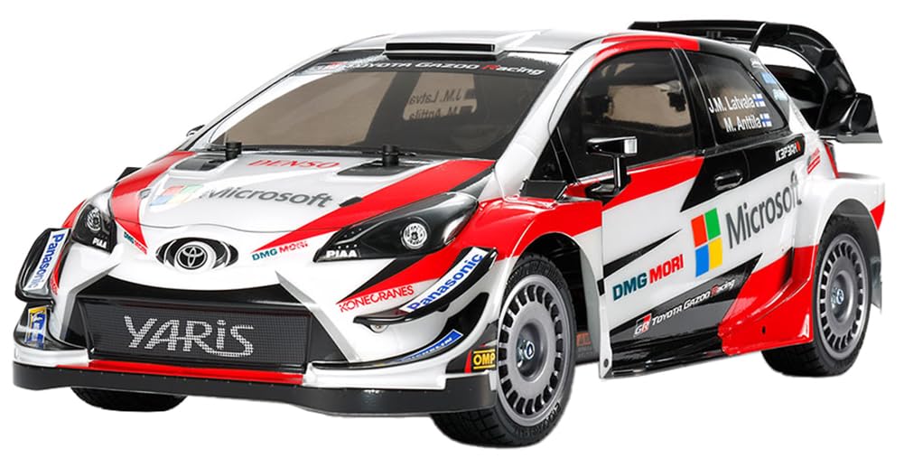 Tamiya Toyota RC 58659 Yaris Gazoo Racing WRC TT-02 1:10 Assembly Kit, Unvarnished