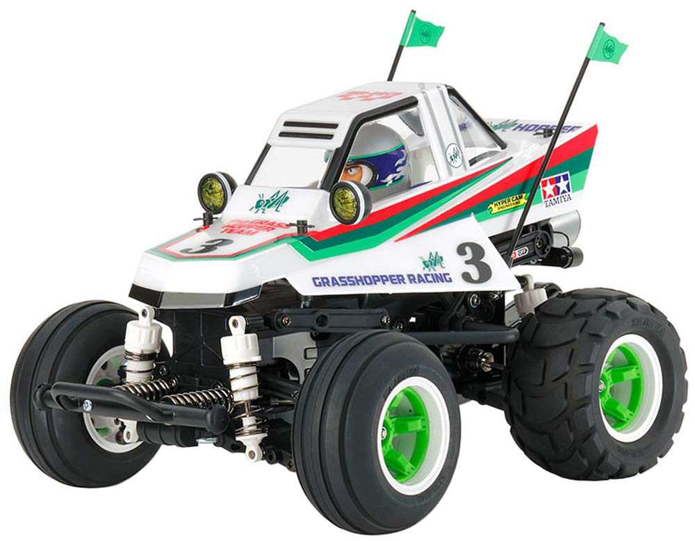 TAMIYA 58662 – 1:10 RC Comical Grasshopper WR-02CB, Remote Controlled Car/Vehicle, Model Building, Kit, Unvarnished