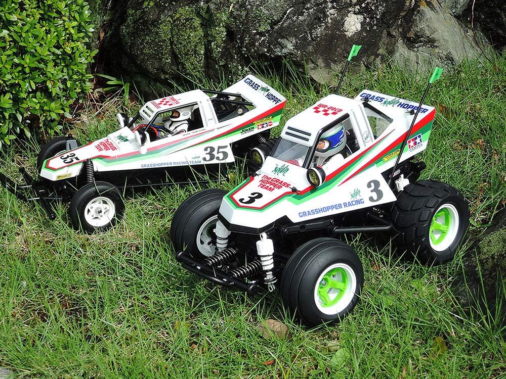 TAMIYA 58662 – 1:10 RC Comical Grasshopper WR-02CB, Remote Controlled Car/Vehicle, Model Building, Kit, Unvarnished