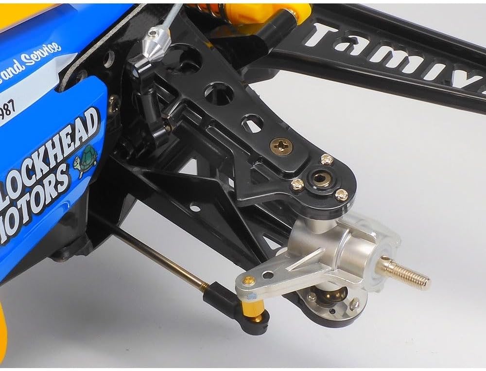TAMIYA 58710 1:10 Hotshot II Blockhead Motors-Remote Controlled Car, RC Vehicle, Model Building, Hobby Crafts, Light Blue