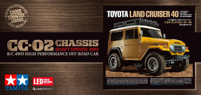 Tamiya RC 58715 Toyota Land Cruiser 40 CC-02 1:10 RC Car Assembly Kit