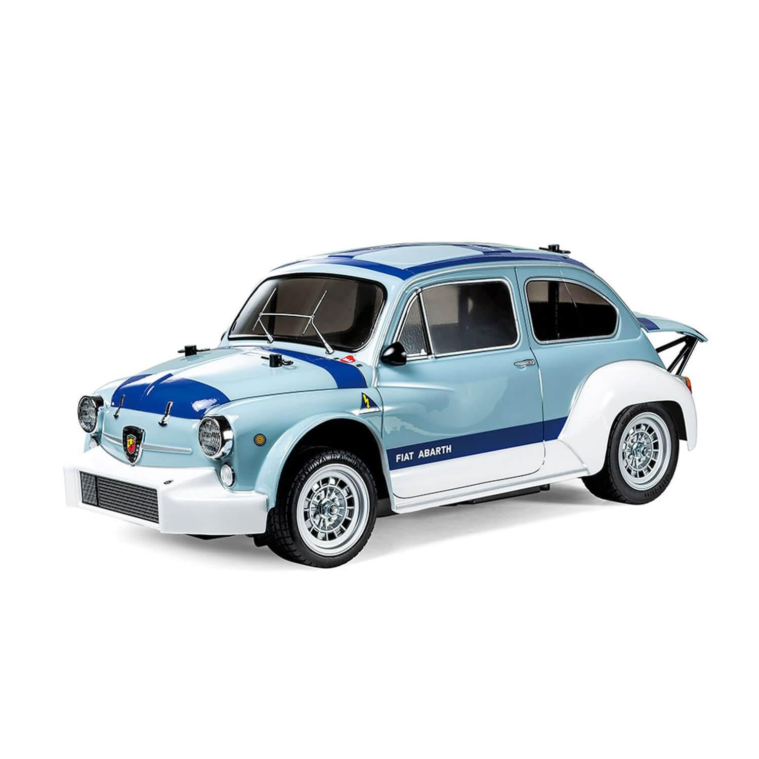 TAMIYA 58721 1:10 Fiat Abarth 1000TCR MB-01-Remote Controlled Car, Vehicle, Model Building, Assembly, Hobby, RC Kit, Unpainted