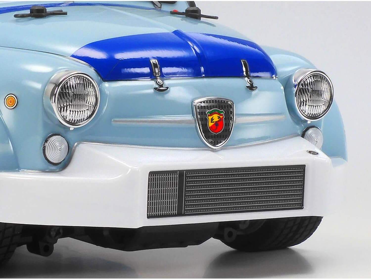 TAMIYA 58721 1:10 Fiat Abarth 1000TCR MB-01-Remote Controlled Car, Vehicle, Model Building, Assembly, Hobby, RC Kit, Unpainted
