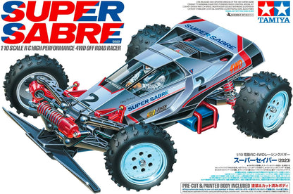 Tamiya 58728 1:10 RC Super Sabre (2023) 4WD - ferngesteuertes Auto, RC Fahrzeug, Modellbau, Bausatz zum Zusammenbauen, Bausatzmodell, Mehrfarbig