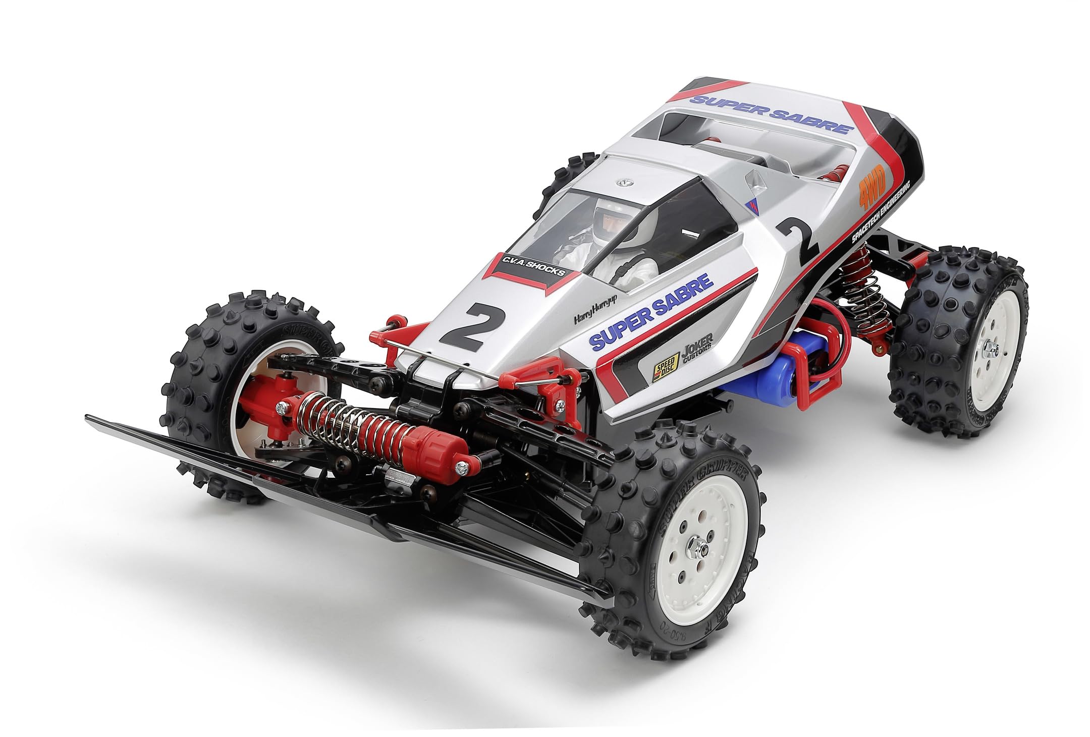 Tamiya 58728 1:10 RC Super Sabre (2023) 4WD - ferngesteuertes Auto, RC Fahrzeug, Modellbau, Bausatz zum Zusammenbauen, Bausatzmodell, Mehrfarbig