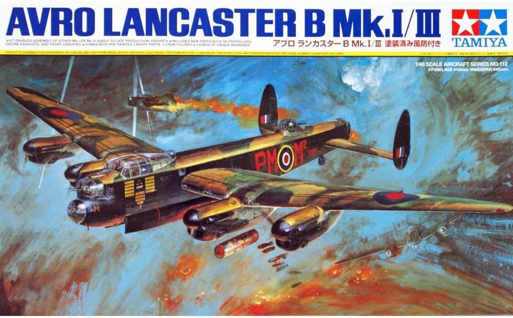 Tamiya 300061112 – 1: 48 Scale Avro Lancester B Mk I/III Model Aeroplane