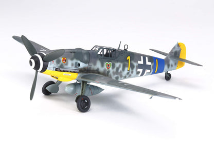 Tamiya- Other License 109,Messerschmitt 61117-Maqueta de construcción de plástico (Escala 1:48), Color Plateado (TAM61117