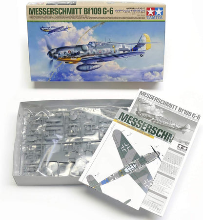 Tamiya- Other License 109,Messerschmitt 61117-Maqueta de construcción de plástico (Escala 1:48), Color Plateado (TAM61117