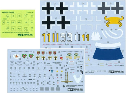 Tamiya- Other License 109,Messerschmitt 61117-Maqueta de construcción de plástico (Escala 1:48), Color Plateado (TAM61117